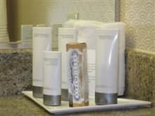 One of the THREE sets of full sized toiletries!