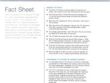 UAL B737 Fact Sheet