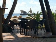 Looking from Beach Bar across to the jetty.