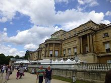 Terrace Cafe behind Buckingham Palace