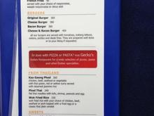 Menu for Malati part 2