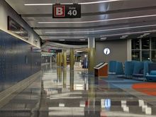 Gate B40 next door to gate C25