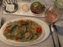 Ravioli was really hot but just didn't have any taste