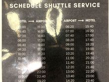 Shuttle Schedule - First Come, First Served