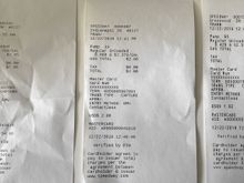 Receipts, hid some specific personal info, but should give an idea for those who want proof. :-)