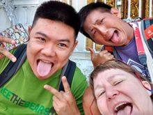 Always makes me smile! Tony (Thai), Jeremy (Mayasian) and me (American) taking one of our famous selfies.
