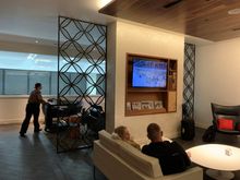 Seating area directly next to check-in area