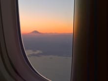 Mt Fuji in the distance flying HND HKG