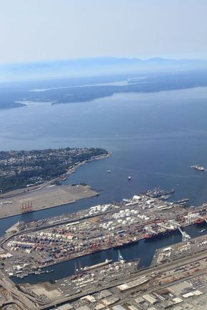 Seattle docks.