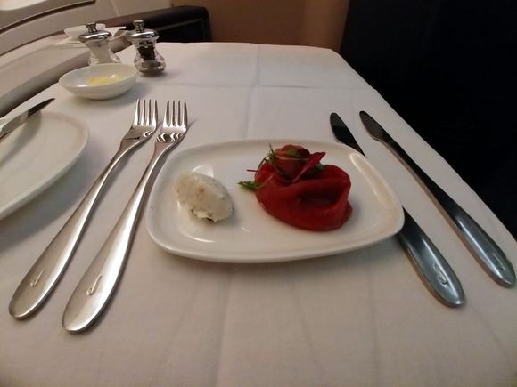 Kudu carpaccio; OK but not special
