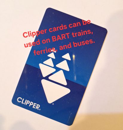 Clipper cards can be bought at SFO airport or load one onto your phone.