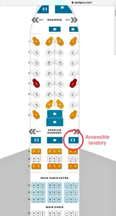 AA 787-9 accessible lav location 

