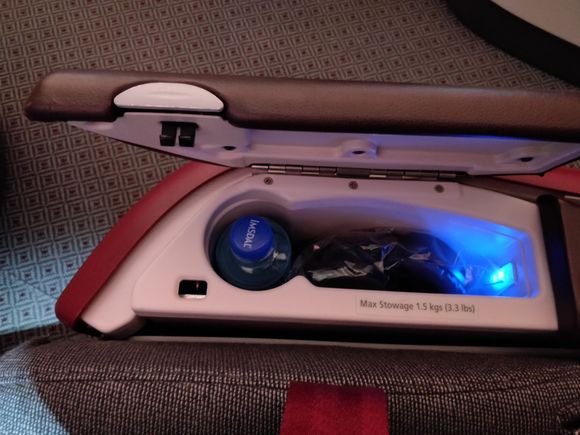 Armrest storage