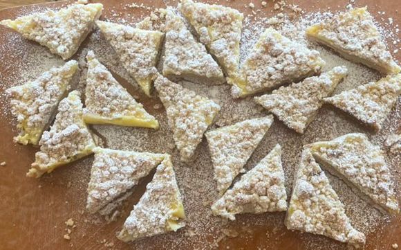 Meyer Lemon Crumb Bars