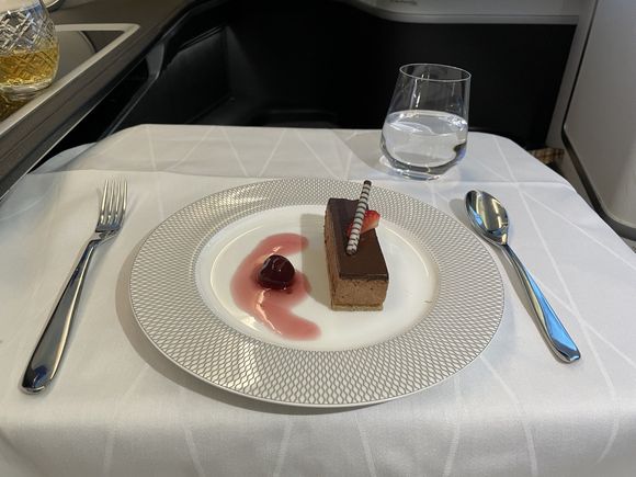 Belgian chocolate mousse cake