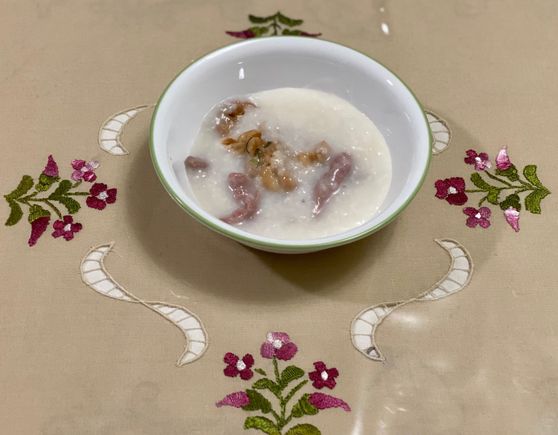 Sliced Angus beef cjok / congee 