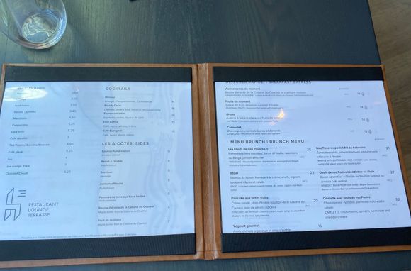 Menu at H3 Restaurant for breakfast 