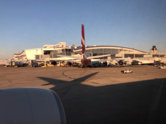 A different view on my arrival at DFW.
