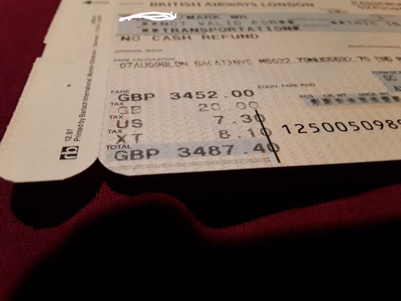 £3487.40 subjet to currency changes