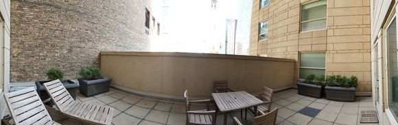 Terrace at the Park Hyatt - only one room at the property with this feature (Water Tower King room).
