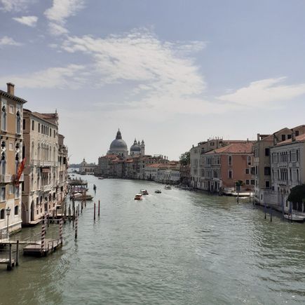 View from Accademia bridge towards Salute