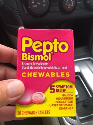 After a stratifying lunch I made the 30 minute drive to Waikiki and stopped at the nearest ABC store for some Tums- but had to settle for Pepto chewable.  Come on we've all been there!    