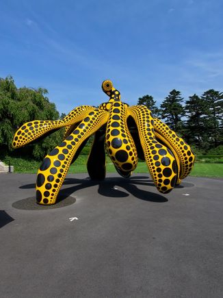 Kusama - this piece was wonderful. You even got to walk under it and experience the inside of the pumpkin.