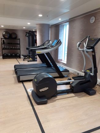 Gym equipment ( only paper towels provided)