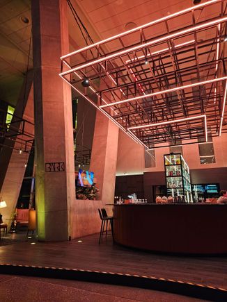 Bark restaurant and bar by night