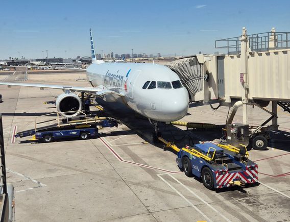 Here my plane after landing