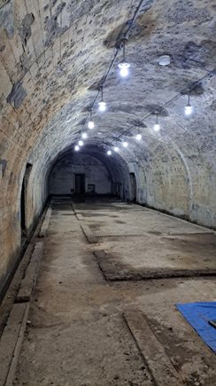 One of the rooms in the tateyama airraid shelter