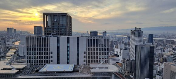 West view towards sunset ( in reality you can see both rivers)
