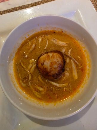 Scallops great too but order two