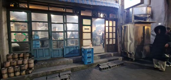 Old style korean barbeque in oil drums, there was a queue and I wasn't brave enough :)
