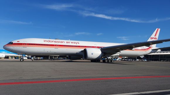 Garuda 777-300 ER at AMS