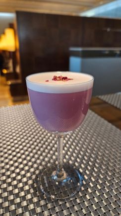 One of Spring cocktails but they didn't one of the ingredients, so made a special one. 