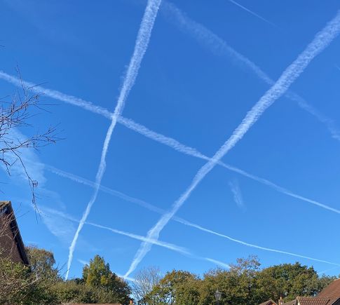 Nice day for flying and playing noughts and crosses.