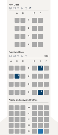 Flight 27 seatmap