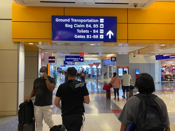 Off to the SkyLink and the Centurion Lounge