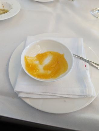 The spice apricot mustard that comes with the cheese. I can just eat it with a spoon!