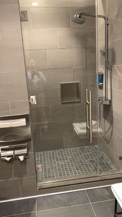 The shower is very nice.
