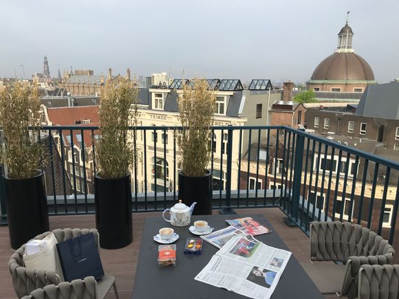Morning coffee on the terrace