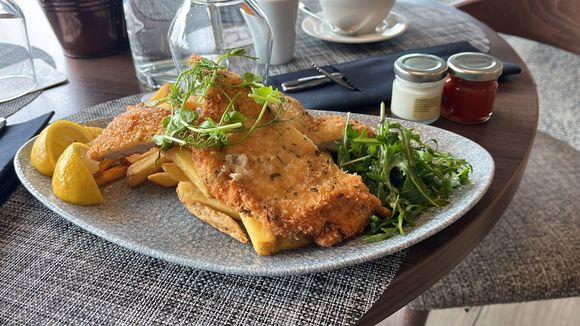 Food at the restaurant.