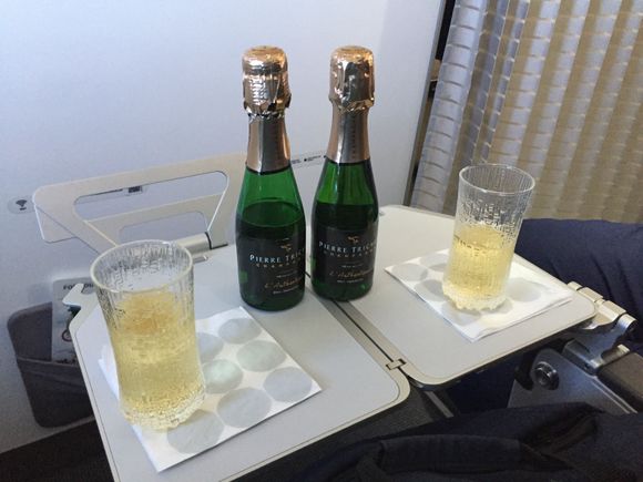 Gin, vodka and tonic run out early on flight. Champagne changed during a flight.