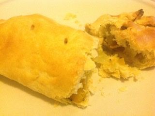 Pumpkin and celeriac pasty