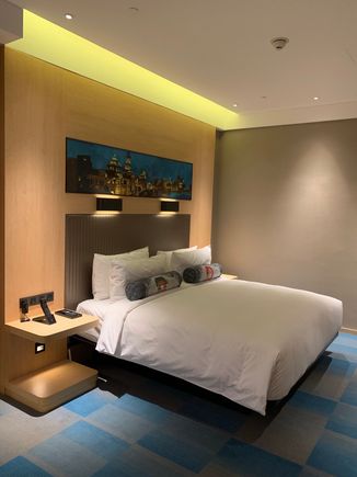 Bed of Savvy room. 