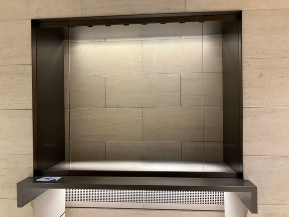 Empty display of the Museum of Islamic Art