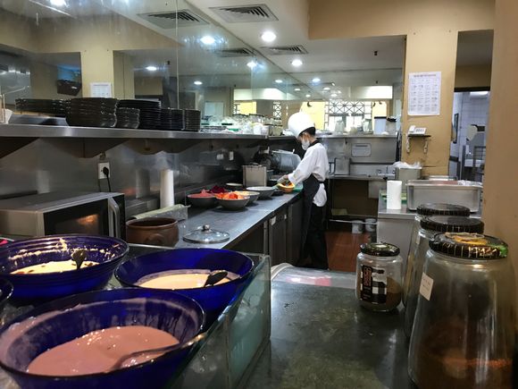 Peek into the kitchen