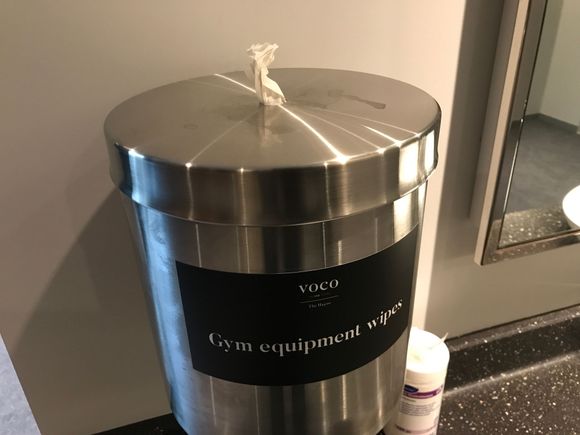 Santizerwipes available
