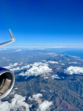 Somewhere over Spain 